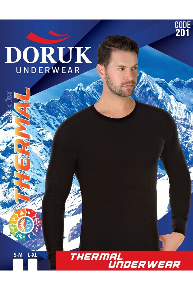 201 قميص داخلي حراري للرجال - 1