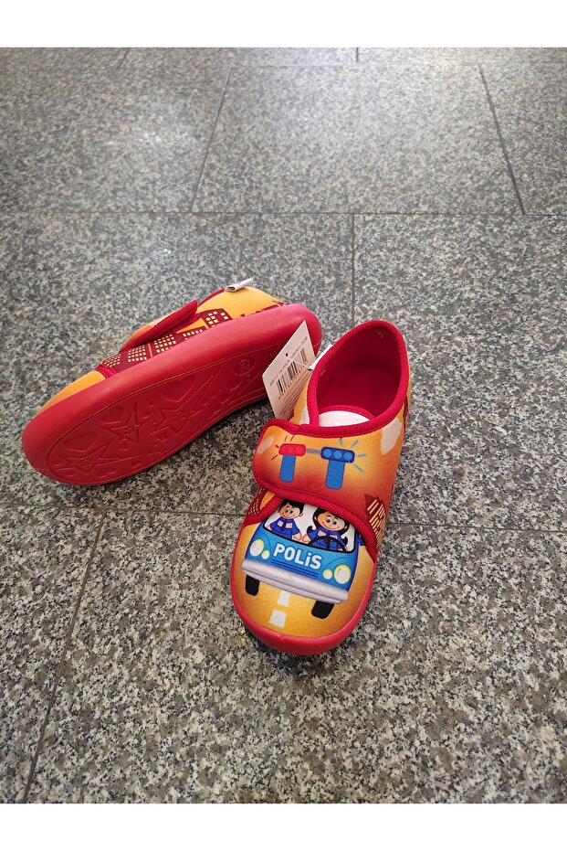 firefighter police patterned slippers - 2