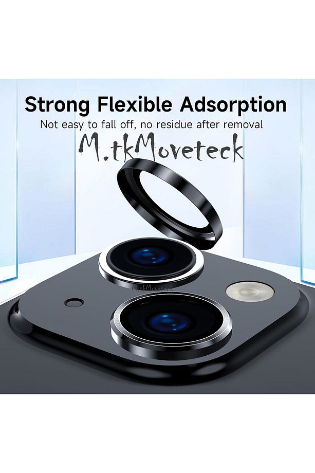 İphone 15 & İphone 15 Plus Kamera Koruma Lens Koruyucu Temperli Cam Safir Lens Camı TitaniumOtomatik - 3