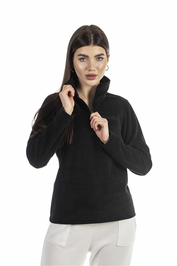 Kadın Fermuarlı Polar - 1