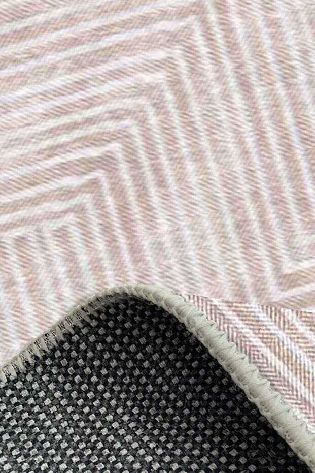 Tegan Dekoratif Kadife Özel Tasarım , Pamuk Taban ,kaydırmaz ,yıkanabilen , Antibakteriyel Halı - 6