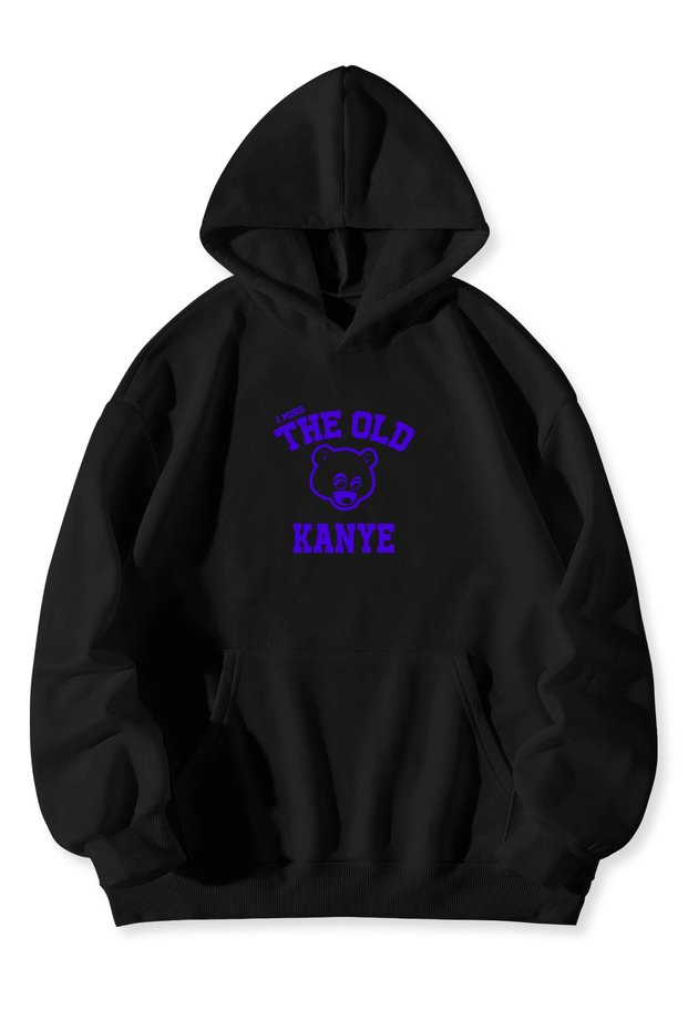 KANYE WEST Unisex BLACK Oversize Sweatshirt