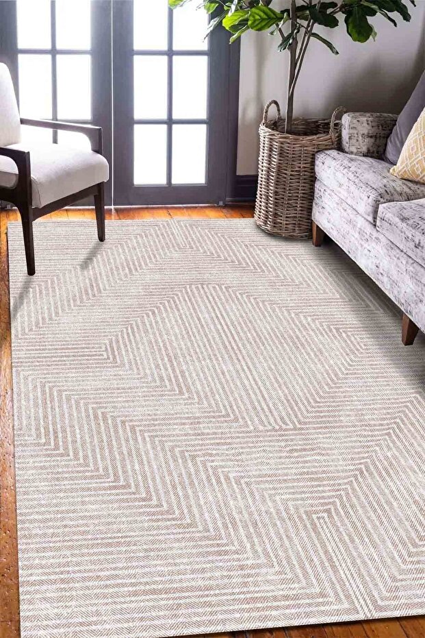 Tegan Dekoratif Kadife Özel Tasarım , Pamuk Taban ,kaydırmaz ,yıkanabilen , Antibakteriyel Halı - 1