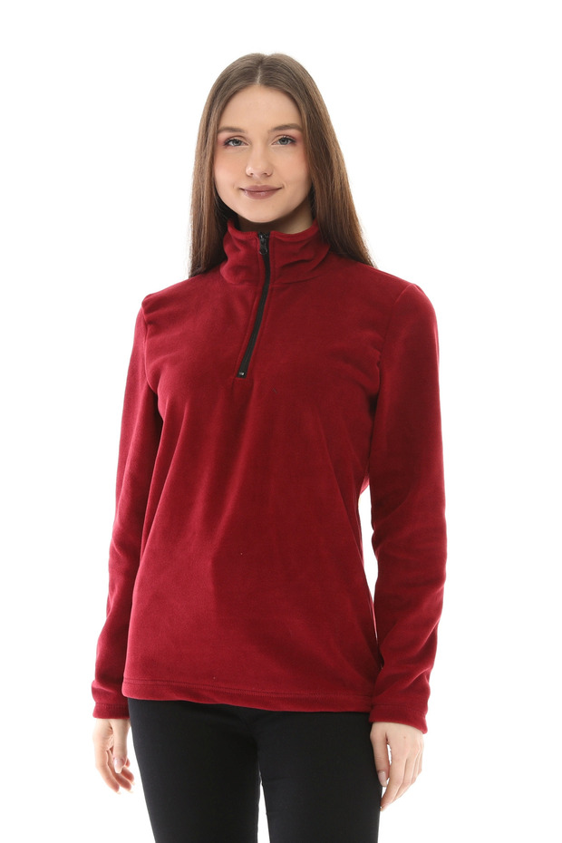 Ghassyco. Women's Half Zipper Fleece Sweatshirt