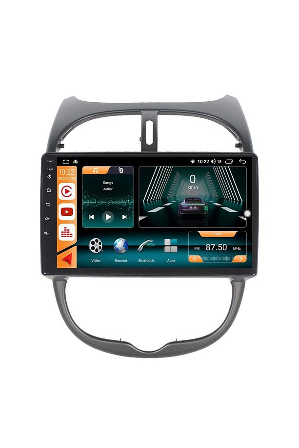 PEUGEOT 206 ANDROİD 13 MULTİMEDYA CARPLAY 4GB RAM+64GB HDD 2002-2010 NAVİGASYON EKRAN - 6