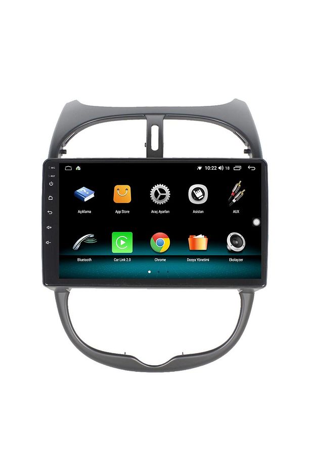 PEUGEOT 206 ANDROİD 13 MULTİMEDYA CARPLAY 4GB RAM+64GB HDD 2002-2010 NAVİGASYON EKRAN - 5