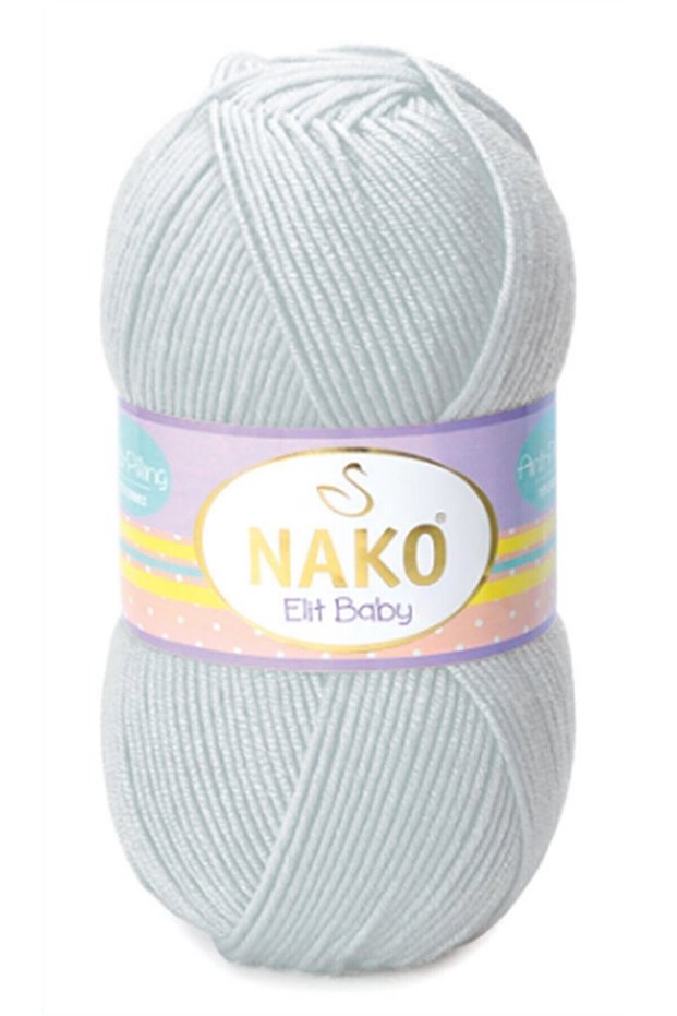 Elit Baby Baby Cardigan - Anti-Pilling Acrylic, for Making Sweater, 100Gr 250Meters, Light Grey:4672