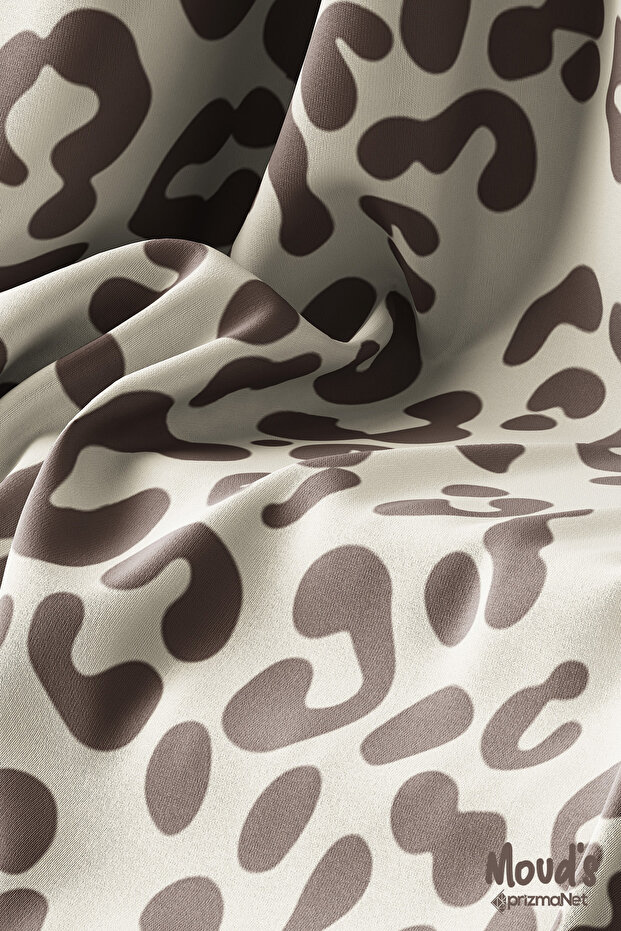 Brown Spots Pattern Printed Suede Runner Tablecloth - 6