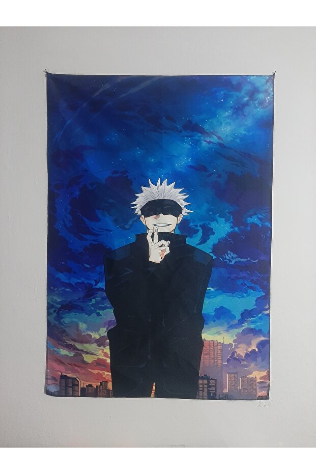 Jujutsu Kaisen - سجادة حائط بتصميم نمط Satoru Gojo