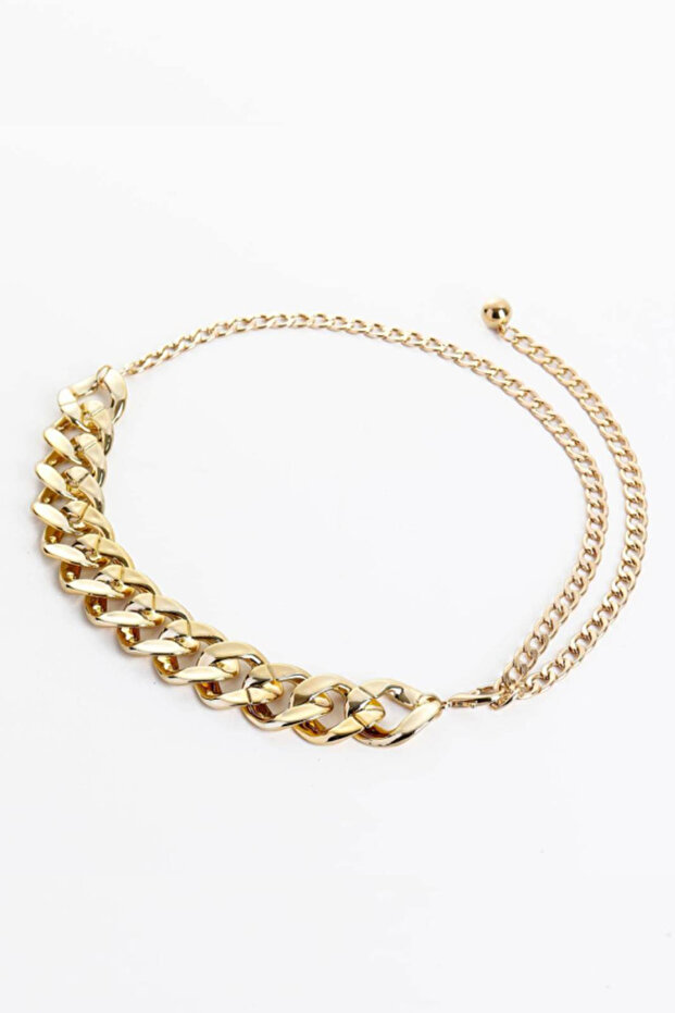 Thick Chain Gold Color Women's Belt