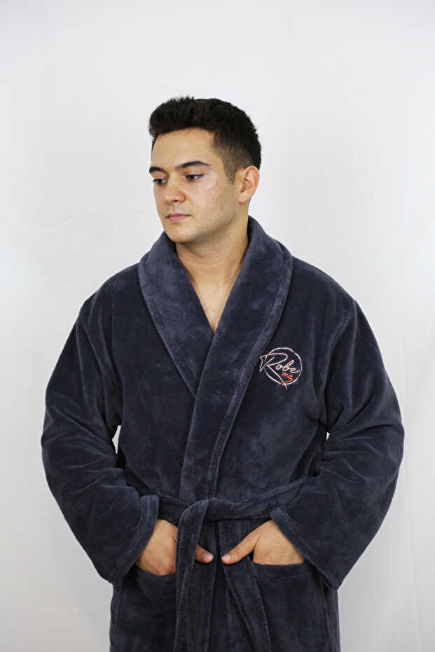 - Logo Nakışlı - Yeni Nesil Bornoz - 1