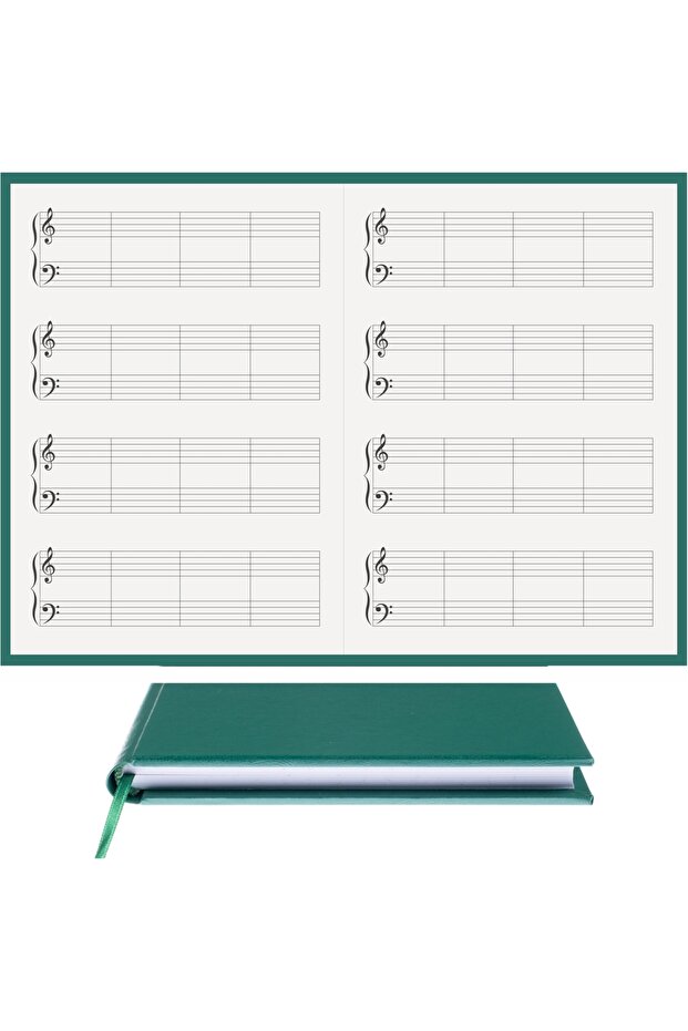 Piano Notepad (LEFT FA KEYED) 100% Handmade, Hand Stitched Thermo Leather - Thermo Leather Skin (A/5)