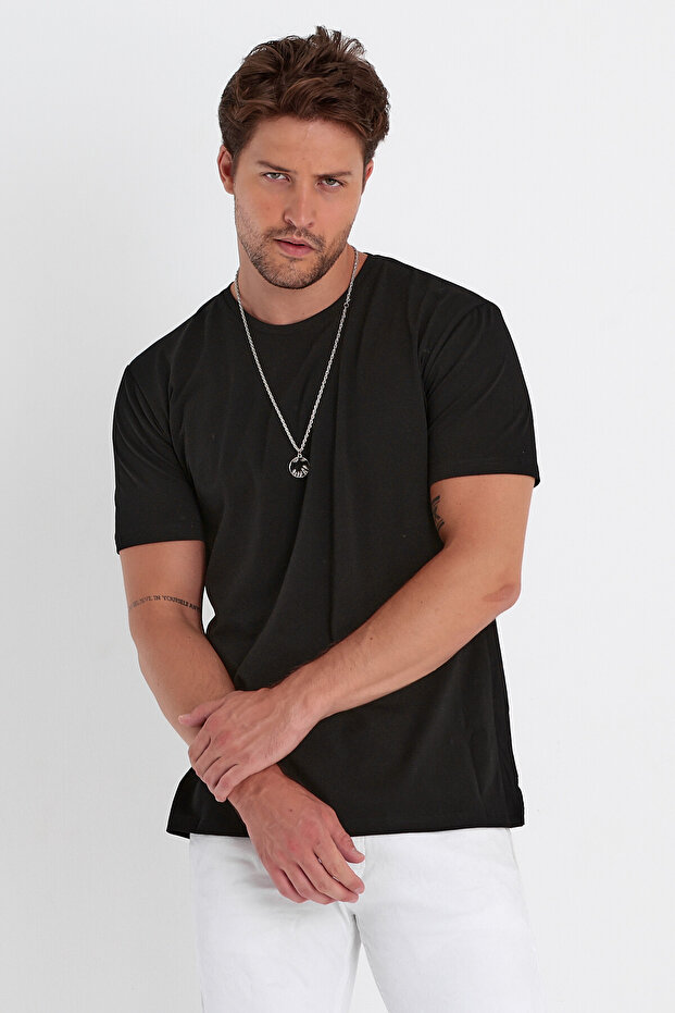 Erkek Basic Tişört Düz Klasik - 8