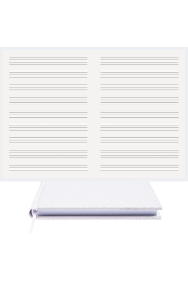 Music Notebook (KEY-Free) 100% Handmade, Hand Stitched (THREAD SEWING) Viscose Fabric Hardcover (A/5)