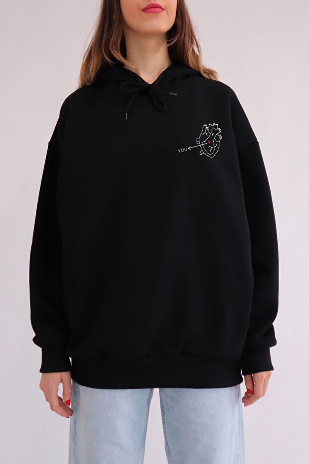 Heart You Sweat Sweathsirt 3 Thread Raster Streetwear Hoodie Gofeel