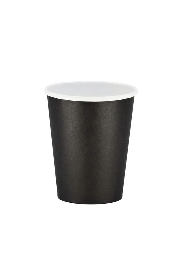 Karton Kağıt Bardak 14 oz Siyah Ekstra Kalın (100 adet) - 1