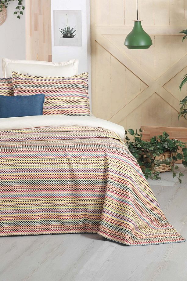 Norita Multicolour Çift Kişilik Yatak Örtüsü Seti - 2