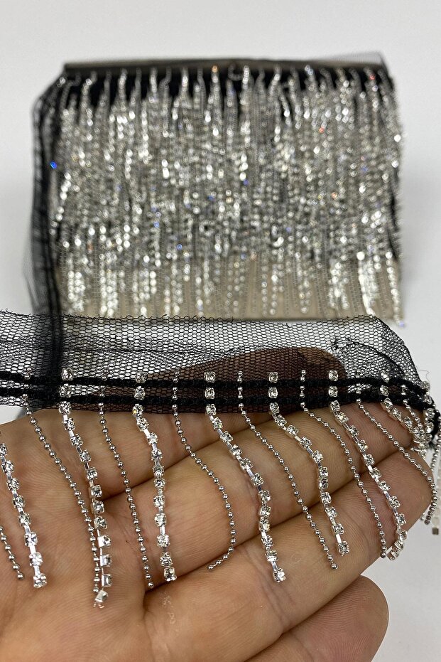 Decorative Ribbon Beyoğlu Stone Chain Accessory Fringe Tassel 1 Mt – Decorative Ribbon, Stylish Design –