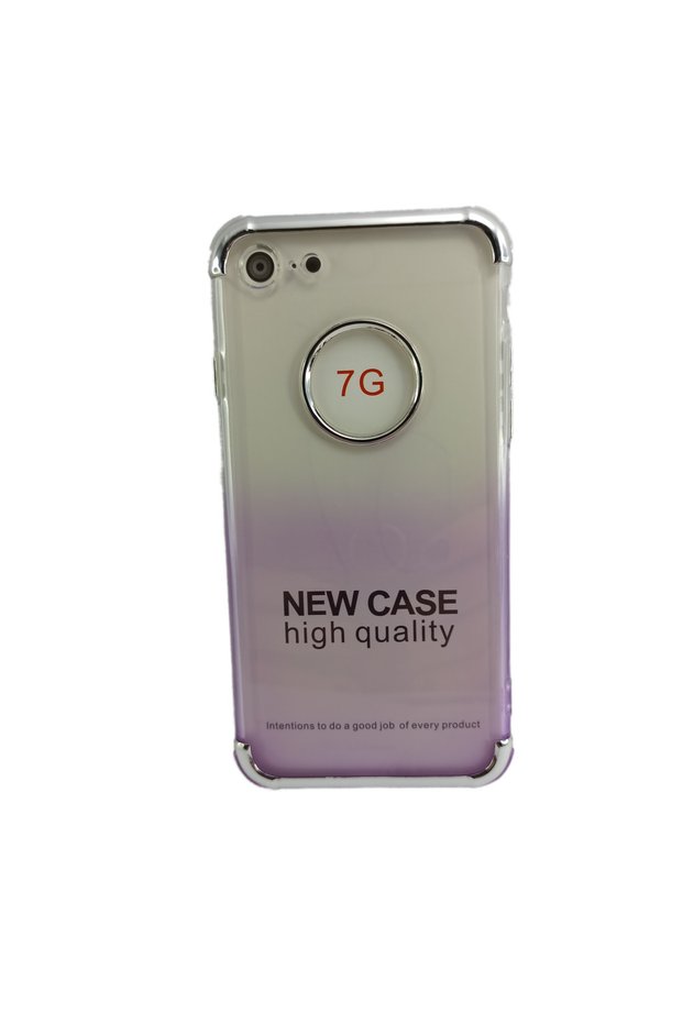 iPhone 7 Colorful Transparent Case with Shock Absorption