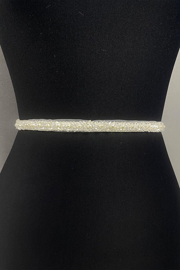Handmade Belt Crystal Beads and Pearls Evening Dress Belt Accessory – Belt, Stylish Design