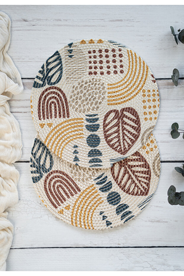 Patterned Cord Bracket Placemat 35 cm (1 Piece)