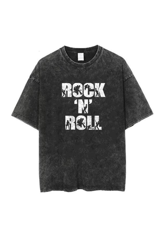 Washable Rock 'N' Roll Unisex Vintage T-shirt