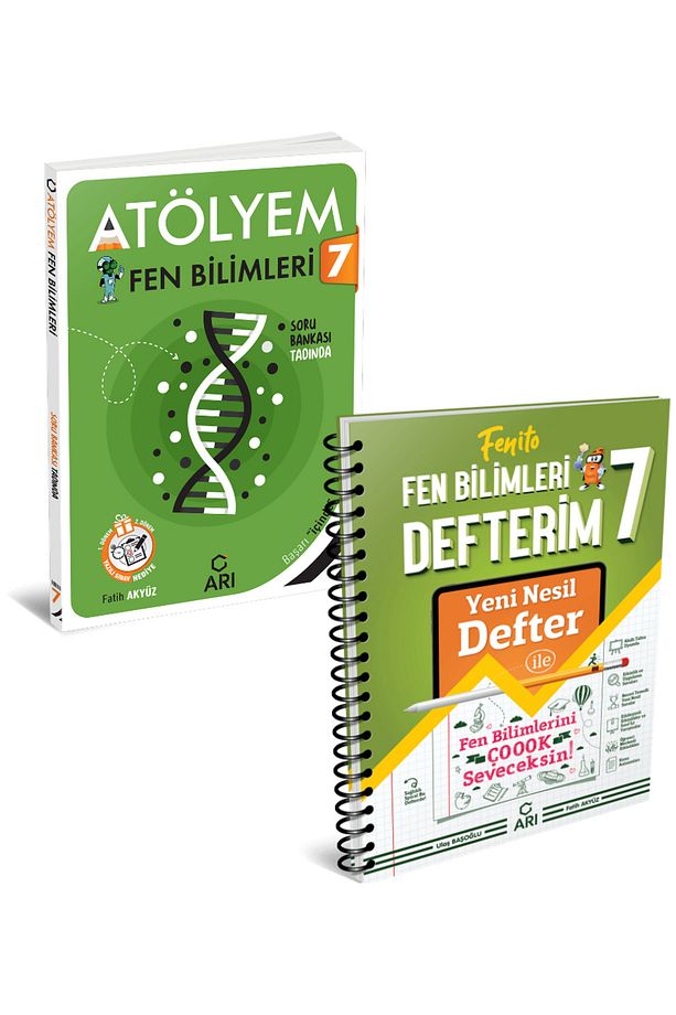 Arı Yayınları 7 Sınıf Fen Bilimleri Atölyem Akıllı Defter Seti 2 Kitap - 1