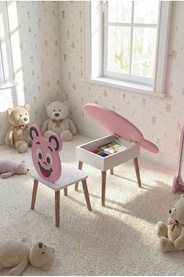 Happy Face Play & Activity Table - Pink