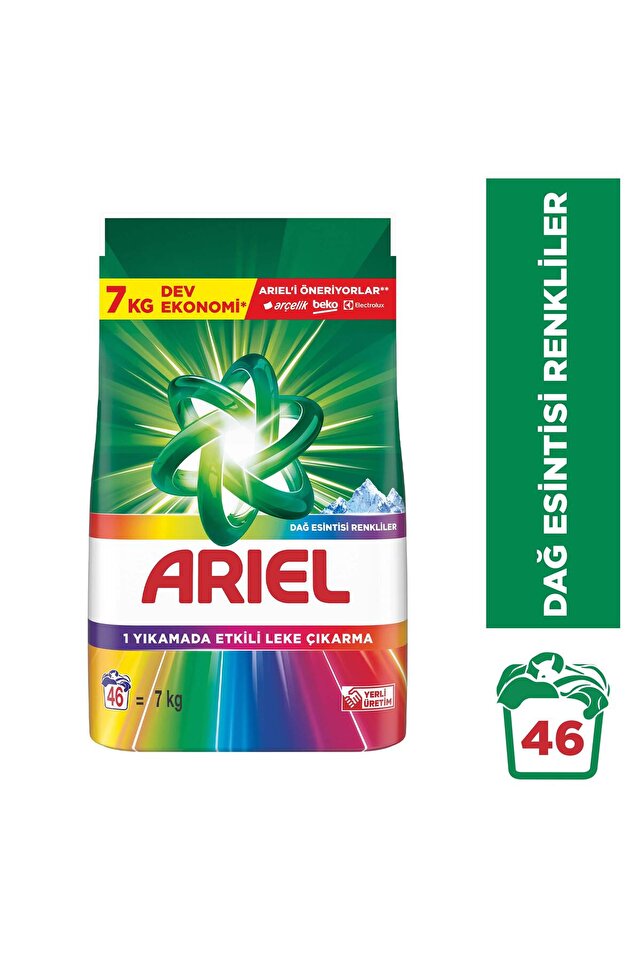Ariel Renkliler Aquapudra Matik Deterjan 7 Kg