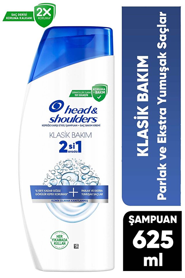 Head & Shoulders Klasik Bakım 2si1 Arada Şampuan 625 ml