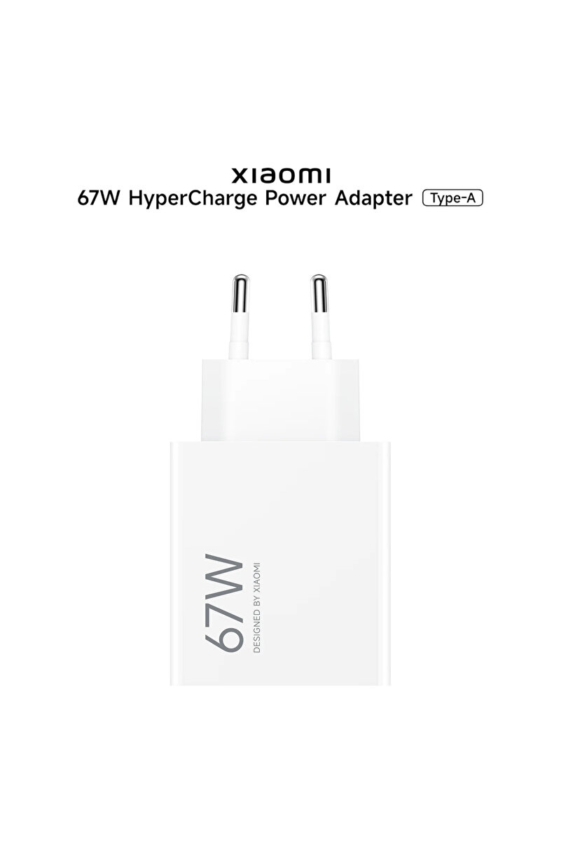 Xiaomi 67W HyperCharge Power Adapter (Type-A) EU MDY-12-EH Hızlı Şarj Adaptörü