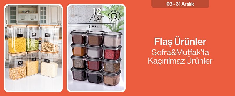 Flaş Ürünler - Sofra&Mutfak'ta Kaçırılmaz Ürünler