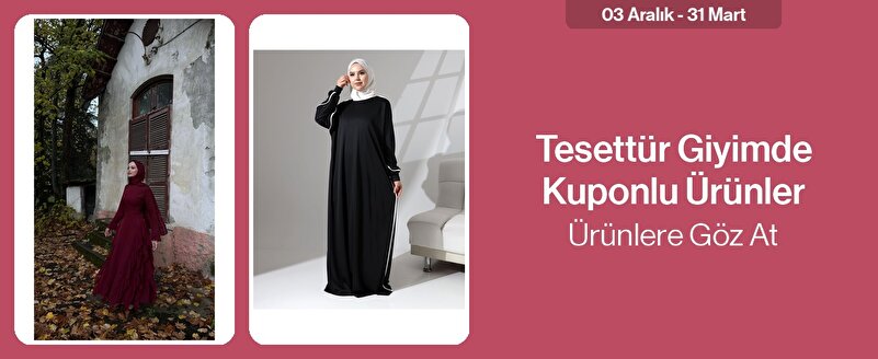 Tesettür Giyimde Kuponlu Ürünler - Ürünlere Göz At