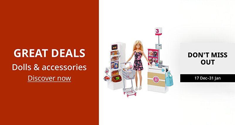 PIM_singlewidget_Barbie 1P GULF_Great deals_Hobby & Books & Stationery