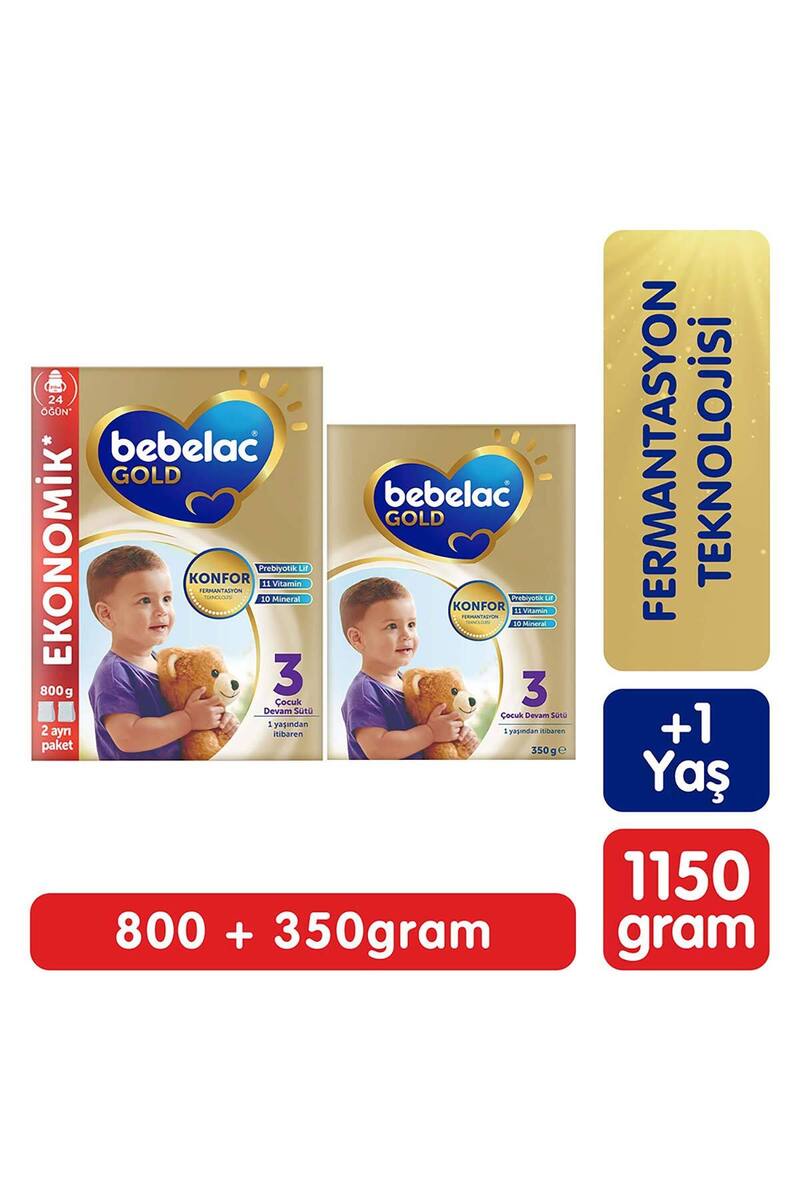 Bebelac Gold Konfor 3 Çocuk Devam Sütü 1 Yaş+ 1150 Gr