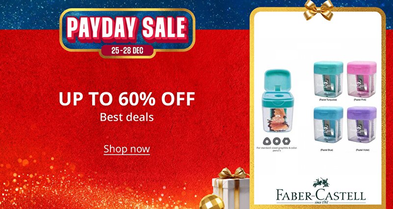 PIM_eventsinglewidget_Faber Castell_Up to 60% off_Hobby & Books & Stationery