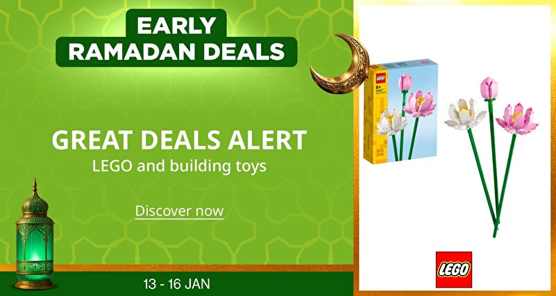 PIM_eventsinglewidget_LEGO 1P GULF Event New_Great deals alert_Hobby & Books & Stationery