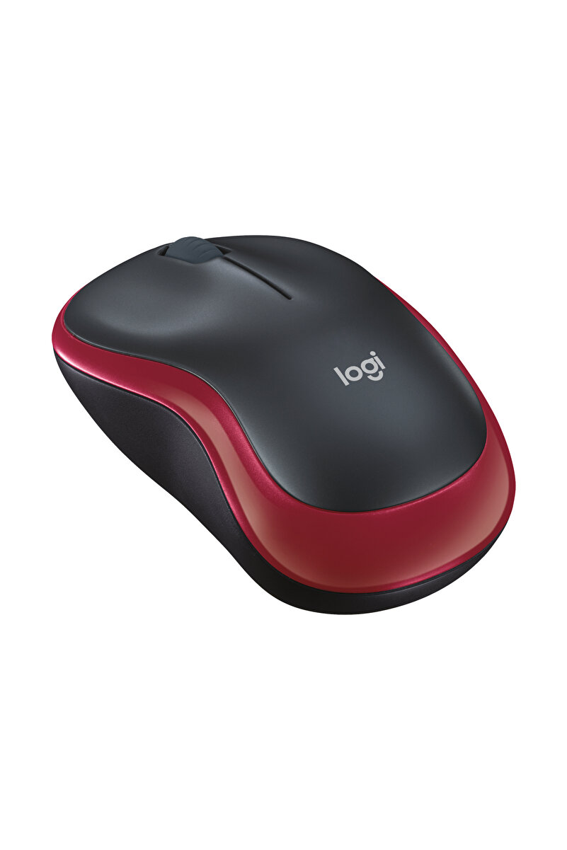 logitech M185 USB Alıcılı Kompakt Kablosuz Mouse, Kırmızı 910-002237