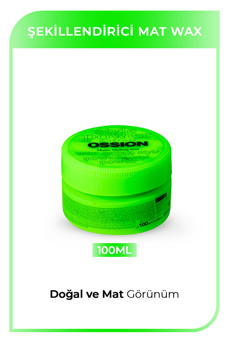 Morfose Ossion Mat Saç Şekillendirici Wax 100 ml