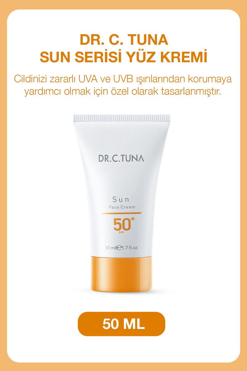 Farmasi Dr. C. Tuna Sun Serisi Yüz Kremi 50+ Spf 50 ml 8690131107758