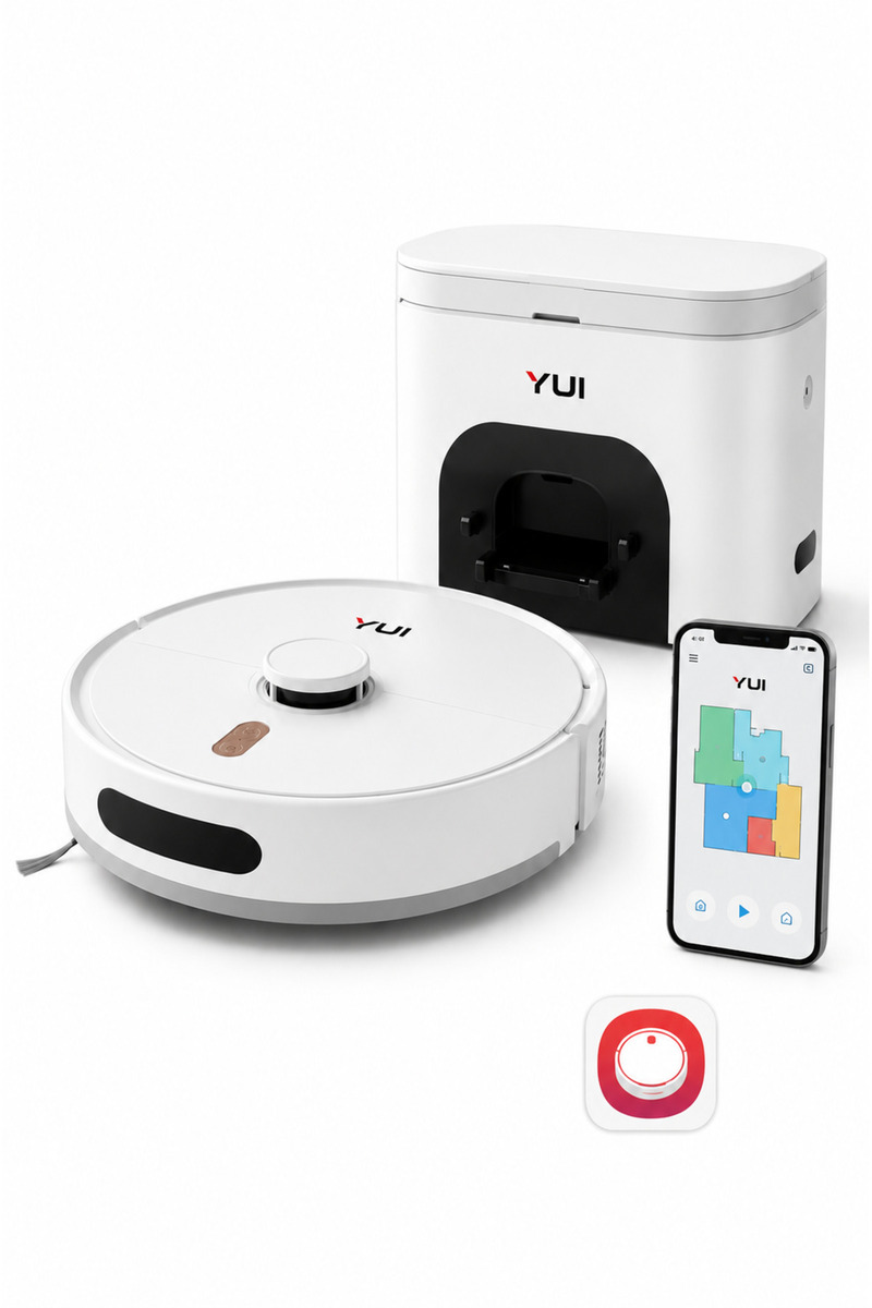 Yui RS16 Pro 15.000 Pa Akıllı Robot Vacuum & Mop Süpürge Beyaz (YUI TÜRKİYE GARANTİLİ)