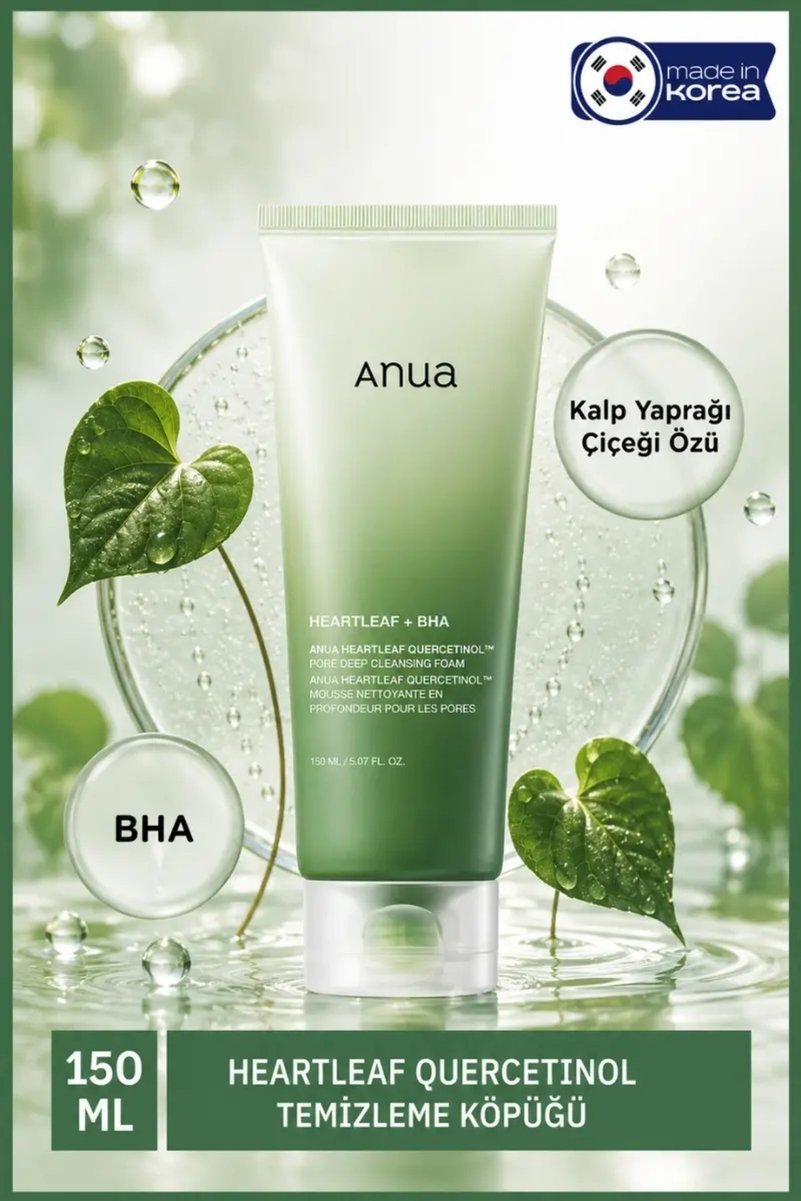 ANUA Heartleaf Quercetinol Pore Deep Cleasing Foam 150ml