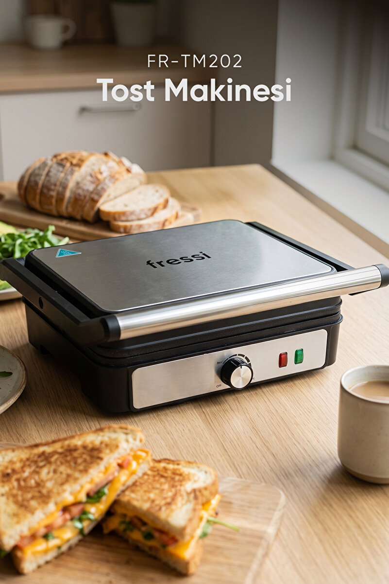 Fressi Izgara ve Tost Makinesi 2000W | FR-TM202