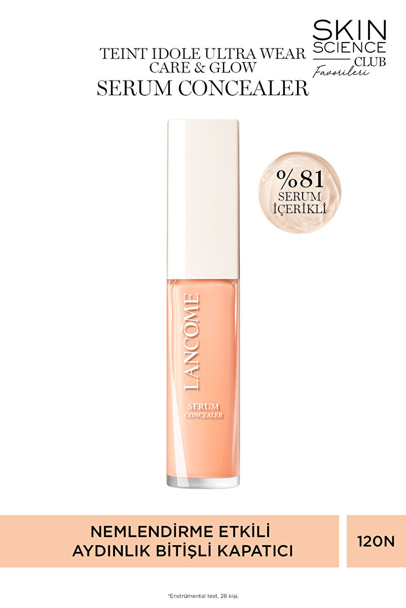 Lancome Teint Idole Ultra Wear Care & Glow Parlaklık veren Serum Kapatıcı 120n Concealer 3614273988476