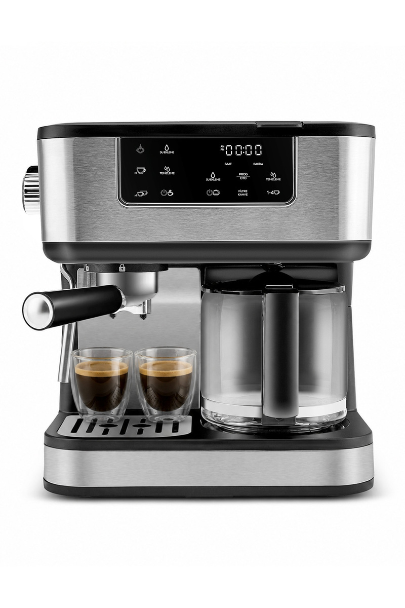 Karaca Coffee Art 2 in 1 Espresso ve Filtre Kahve Makinesi 1,5 L 1800 W