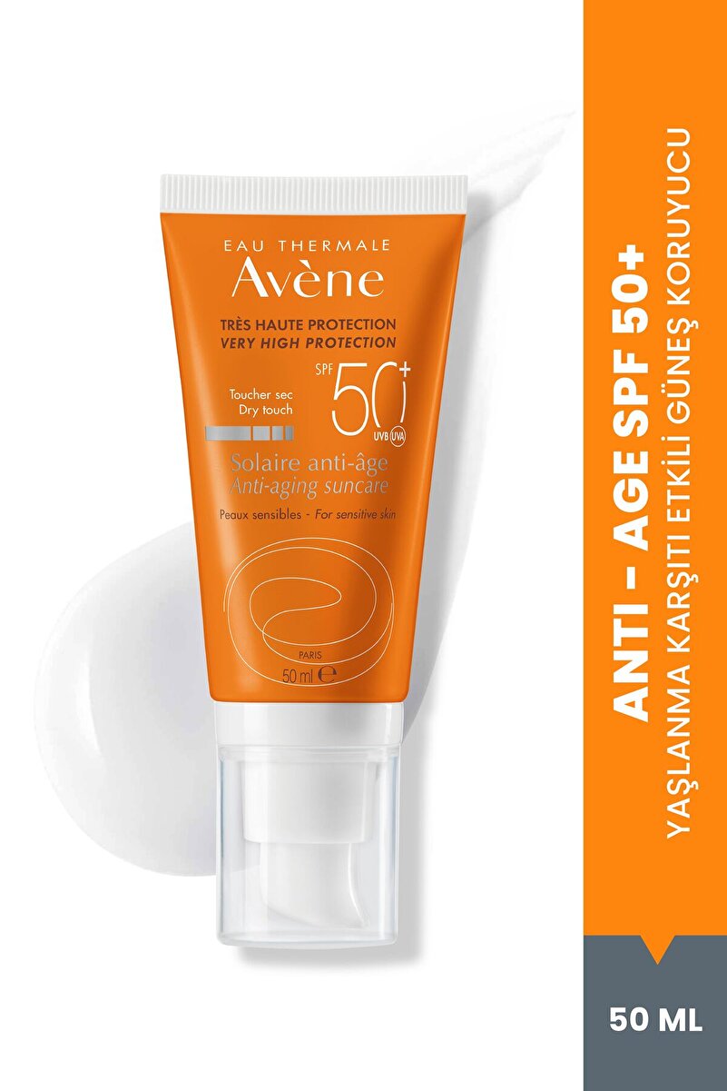 Avene Anti-Age SPF 50+ Yaşlanma Karşıtı Güneş Kremi Yüksek Koruma Sağlayan Anti-Aging Güneş Kremi 50 ml