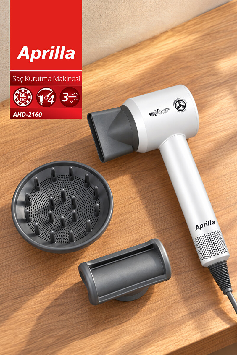 Aprilla AHD 2160 SAÇ KURUTMA MAKİNESİ BEYAZ