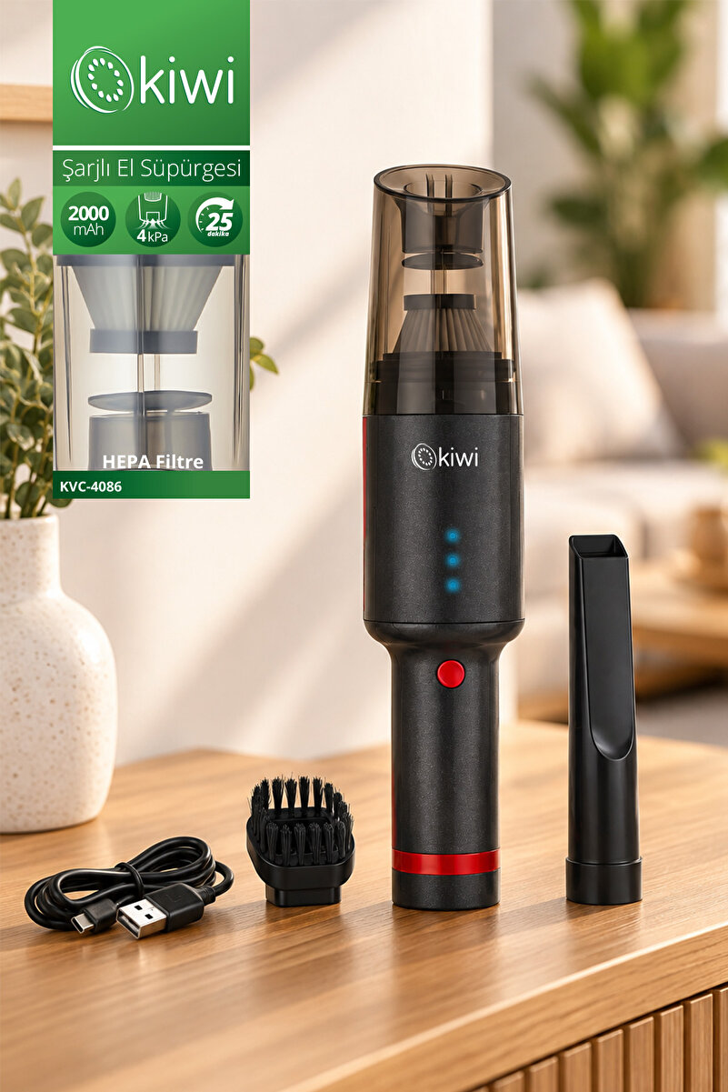 Kiwi KVC-4086 7.4 V Şarjlı El Süpürgesi