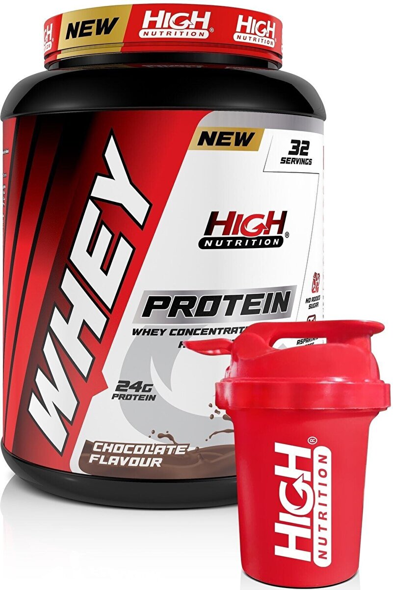 High Nutrition Nutrition Whey Protein 960 Gr Çikolata Aromalı Protein Tozu 24 Gram Protein 32 Servis