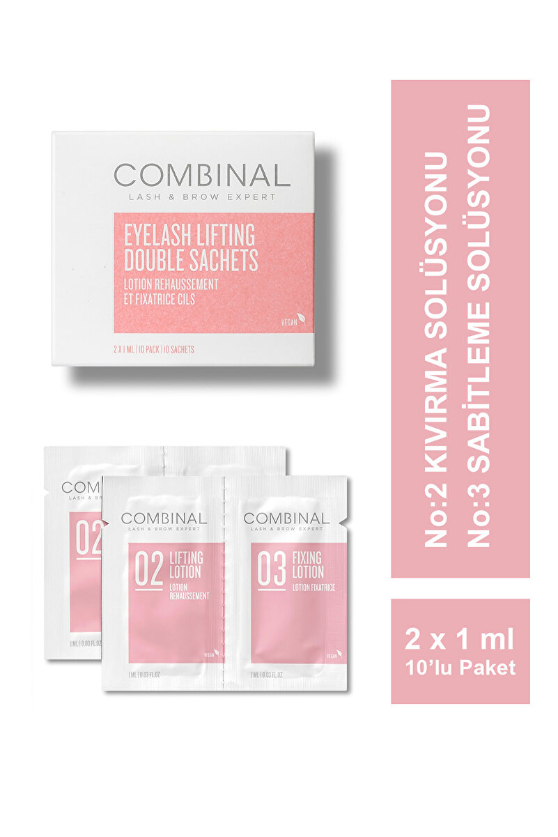 Combinal No:2 Lifting (Kıvırma) ve No:3 Fixing (Sabitleme) Solüsyonu (10 adet Çiftli Şase Paket)